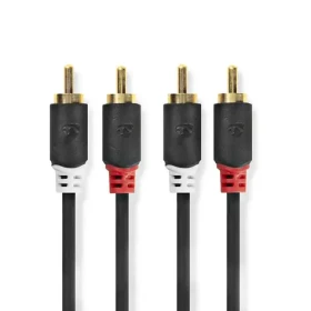Nedis Stereo Audio kabel 2x RCA (M) - 2x RCA (M) 3.00 m černá (CABW24200AT30)