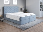 FRONTI Postel 2 180x200 s úložným prostorem - modrá - Jasmine 73