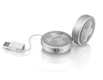 Thermaltake LUXA2 M4 stříbrná / Držák na mobilní zařízení / hliník / s ventilátorem / Swarovski Crystal (LCLN004)