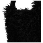 Stylová dámská plyšová kabelka do ruky Oresti, černá