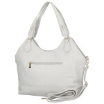 Elegantní dámská koženková kabelka na rameno Mandy, šedá