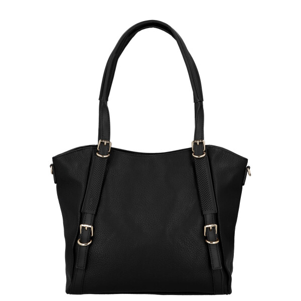 Stylová dámská koženková kabelka na rameno Zita, černá