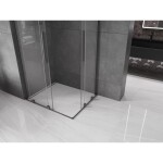 MEXEN/S - Velar L Duo sprchový kout, posuvné dveře 100 x 90, transparent, grafit metal 871-100-090-02-03-95