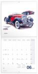 Poznámkový kalendář Classic Cars Václav Zapadlík, 2025, 30 30 cm