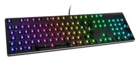 Glorious GMMK barebone ISO černá / herní klávesnice / bez spínačů / USB-C / ISO layout / RGB / 1.8m (GMMK-RGB-ISO)