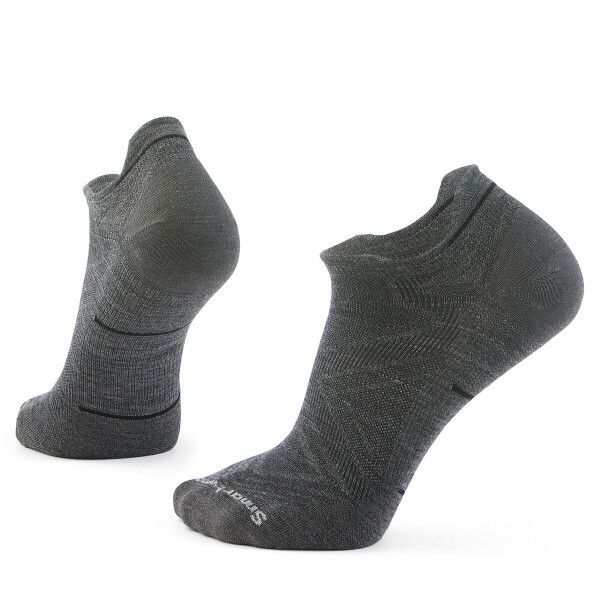 Unisex merino běžecké ponožky SMARTWOOL Run Zero Cushion Low Ankle Socks, Medium Gray velikost: 38-41 (M)