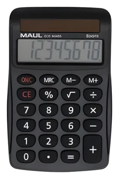 Maul ECO MJ 455 černá / Stolní kalkulačka / osmimístná / solární (7263190)