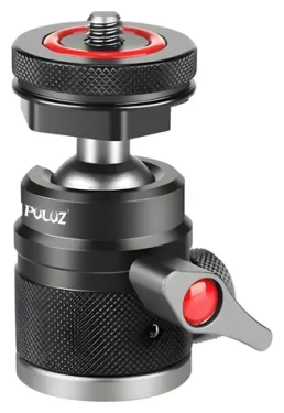 Puluz Kulová hlava černá / Kulová hlava / hliníková slitina / studená patka / 1/4" závit / 360° (PU3075B)