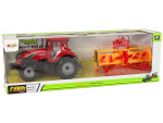 Mamido Traktor s kultivátorem s třecím pohonem červený