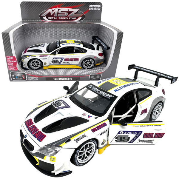Kovový model - 1:24 BMW M6 GT3 bílé - Sparkys