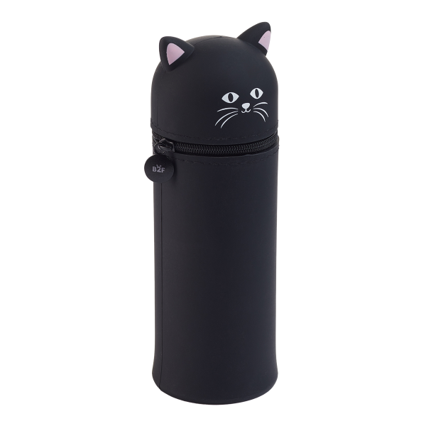 Miquelrius B2F - penál se zipem Little Pets, kočka, černý