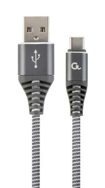 Gembird CC-USB2B-AMCM-1M-WB2 USB 2.0 AM na Type-C, (AM/CM), 1m, šedo-bílý