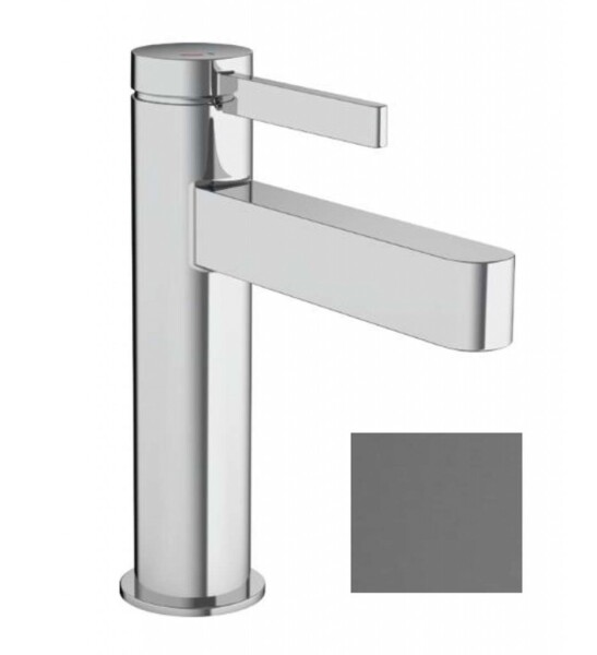 HANSGROHE - Finoris Umyvadlová baterie, s výpustí, CoolStart, EcoSmart, kartáčovaný černý chrom 76025340