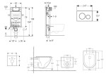 GEBERIT - Kombifix Set předstěnové instalace, klozetu Oudee a sedátka softclose, tlačítko Sigma20, bílá/chrom SANI15CA3153