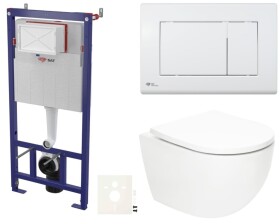 Závěsný WC set do lehkých stěn / předstěnová SAT Fusion SIKOSSTORFU20 SIKOSSTORFU20