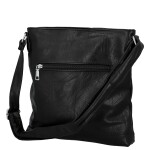 Trendy dámská koženková crossbody kabelka Bree, černá