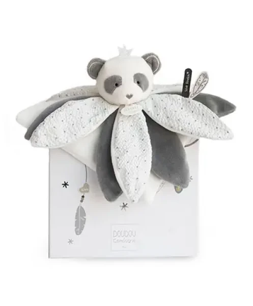 Doudou Dárková sada - Plyšový muchláček panda 26 cm