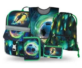 BAAGL SET 5 Zippy Fotbal Hráč: aktovka, penál, sáček, zástěra, peněženka (A-36516)