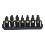 DeWalt / 7dílná sada bitů / PZ1, PZ2, T15, T20, T25, T30 / 25 mm / ToughCase (DT70813)