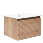 Koupelnová skříňka s umyvadlem Naturel Savona 78x43x44,8 cm dub halifax mat SAVONA80DH SAVONA80DH