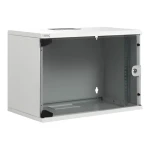 Digitus SoHoline 12U šedá / Rozvaděč / 19" / Nástěnný / Skleněné dveře / Nosnost 60 kg (DN-19 12-U-S-1)