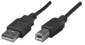 Manhattan USB 2.0 A-B černý / Kabel / 0,5 m / 480 Mbit/s (374507)