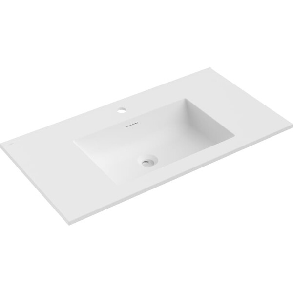 MEXEN - Otis umyvadlo zapuštěné do desky 91 x 46,5, bílá mat 25189001