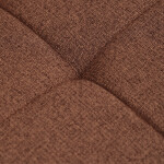 Jídelní židle, hnědá, látka, DCL-V2017 BR2