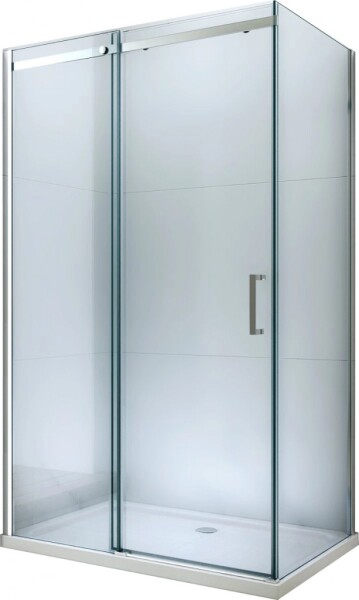 MEXEN/S - OMEGA sprchový kout 130x100, transparent, chrom 825-130-100-01-00