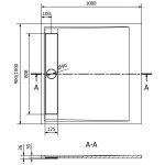 MEXEN - Amon čtvercová sprchová vanička SMC 100 x 100, černá 4F701010