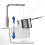 VILLEROY & BOCH - Subway Style Shower Dřezová baterie s výsuvnou sprškou, antracit 92850005