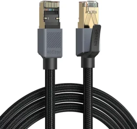 Ugreen NW343 černá / Síťový kabel / Cat.8 / F/FTP / RJ45-RJ45 / 1m (95932)
