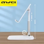 AWEI X11 bílá / Držák na telefon a tablet / Nastavitelný úhel / Skládací (X11)