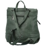 Trendy dámský koženkový kabelko-batoh Coveri Lethea, tmavě zelený