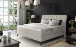 Boxspring Aderito Barva korpusu: Monolith 77, Rozměr: 180 x 200 cm