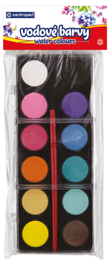 Vodové barvy malé 22mm Centropen 9541