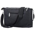 Trendy dámská koženková crossbody kabelka Kalle, tmavě modrá