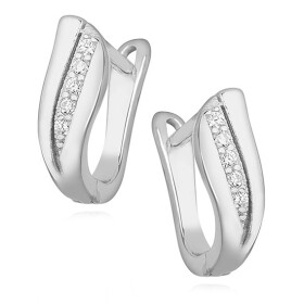 LUNICA Klasické stříbrné náušnice 0065 Ag 925; ≤2 g.