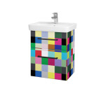 Dřevojas - Umyvadlová skříňka GO SZZ2 50 - Individuální odstín dle RAL/NCS / Úchytka T06 / Individuální odstín dle RAL/NCS 23877H