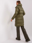 Lehká péřová dámská zimní bunda khaki barvě Factory Price (TR8310) odstíny zelené M (38)