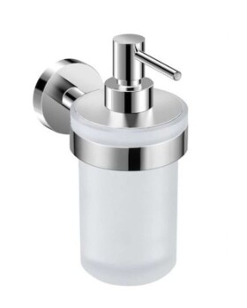 JIKA - Mio Style Dávkovač mýdla s držákem, sklo/chrom H3832F20041001