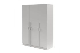 Šatní skříň Braga BR2 - Se zásuvkami Barva korpusu: Šedá, Úchytky: Kovové