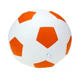 FRONTI Sedací vak - míč 70 cm - bílá + oranžová