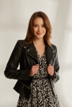 Monnari Bundy Black Imitation Leather Biker Jacket Black 40