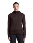 ICEBREAKER Wmns Merino 260 Quantum IV LS Zip Hood, Bittersweet velikost: M