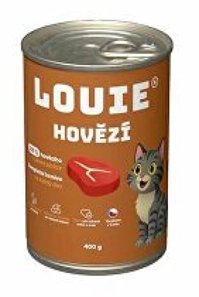 Louie Cat konz. Hovězí s prebiotiky 400g