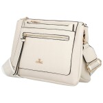 Trendy dámská koženková crossbody kabelka Anita, béžová