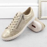 Kožená pohodlná polobotka Rieker W RKR694 beige 36