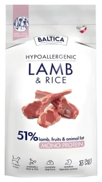 Baltica Nutraceutic Hypoallergenic M 3 kg / Kompletní krmivo pro psy / hypoalergenní / střední plemena / jehněčí a rýže