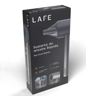 Lafe Rapida šedá / Fén na vlasy / BLDC motor / 1600 W / ionizace / 110 000 ot/min (LAFSUS47461)
